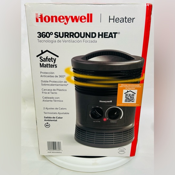 Honeywell HHF360B 1500W 360˚ Surround Indoor Heater Black - BRAND NEW SEALED - Picture 5 of 5